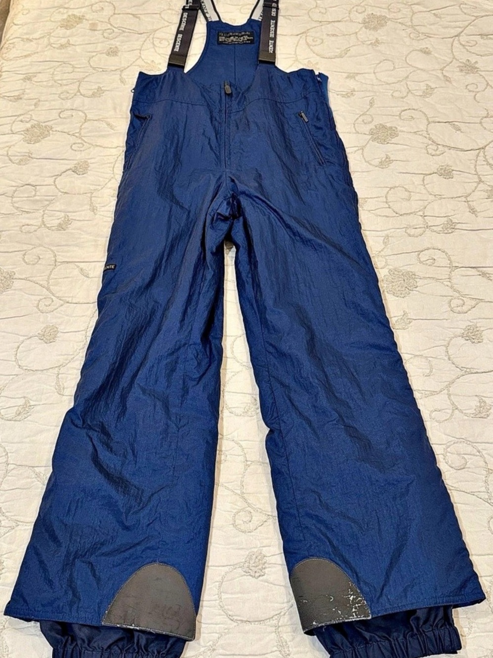 Descente Men's Snow Bib Pants Blue US 32